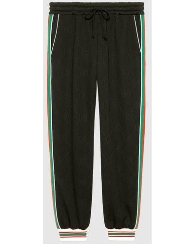 Gucci GG Jacquard Jersey Jogging Pants - Green