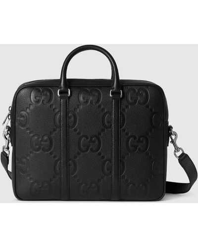 Gucci Jumbo GG Briefcase - Black