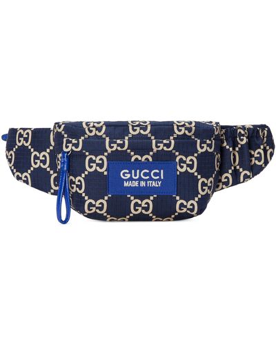 Gucci Large GG Ripstop Belt Bag - Blue