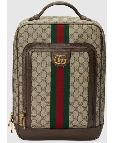 Gucci Ophidia GG Medium Backpack - Green