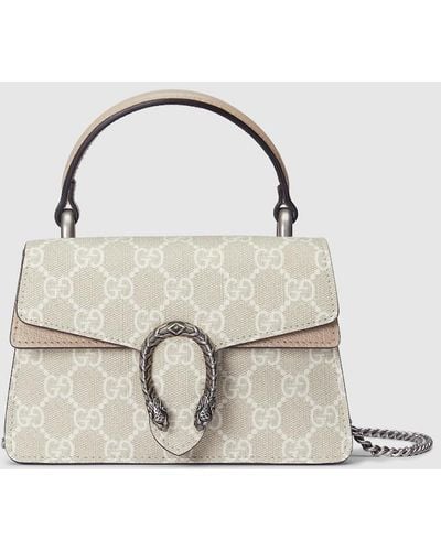 Gucci Dionysus Mini Top Handle Bag - Natural