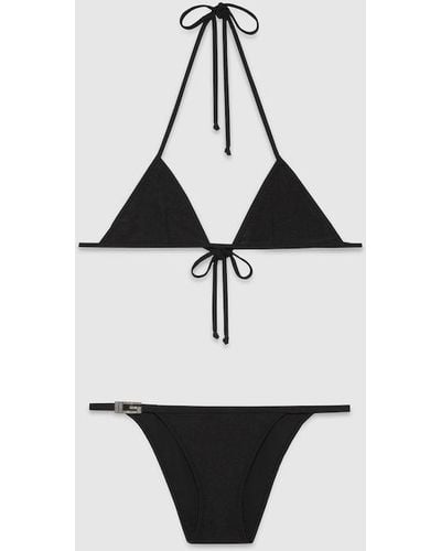 Gucci Sparkling Jersey Bikini Set - Black