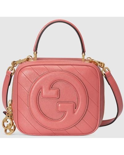 Gucci Blondie Top Handle Bag - Pink