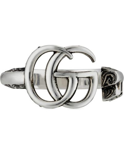 Gucci Double G Key Ring - Metallic