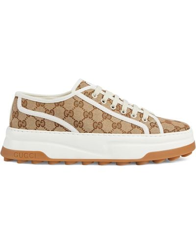 Gucci GG Canvas Trainer - Brown