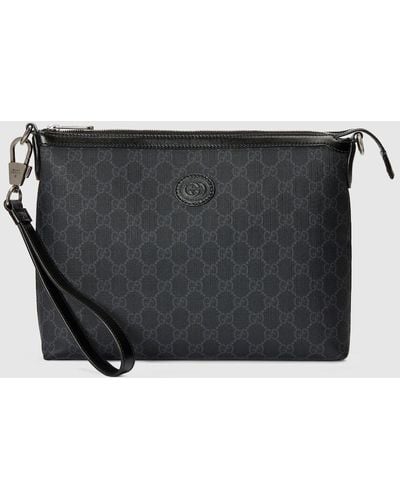 Gucci Messenger Bag With Interlocking G - Black