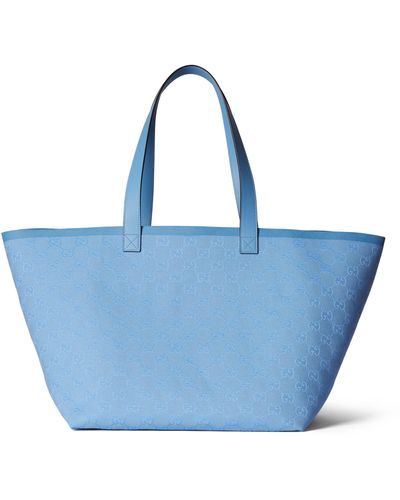 Gucci GG Medium Tote Bag - Blue