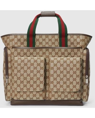 Gucci Original GG Diaper Bag - Metallic