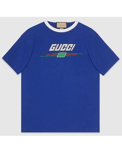 Gucci T-shirt With Print - Blue
