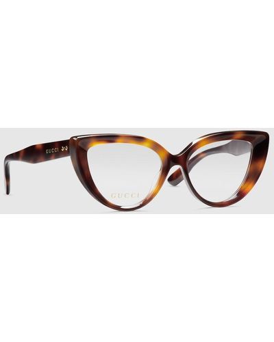 Gucci Cat Eye Optical Frame - Brown