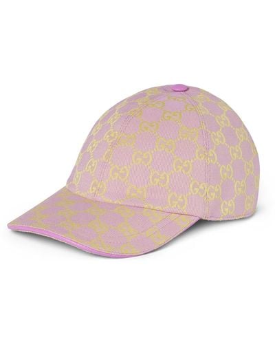 Gucci GG Canvas Baseball Hat - Pink