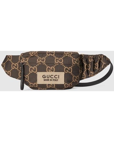Gucci Large GG Ripstop Belt Bag - Brown