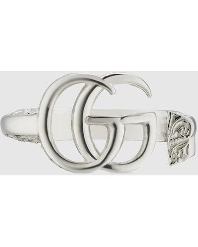 Gucci GG Marmont Key Ring - Metallic
