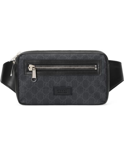 Gucci Male Black 100% Canvas. 100% Leather.