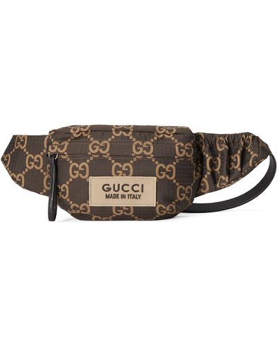 Gucci Large GG Ripstop Belt Bag - Brown