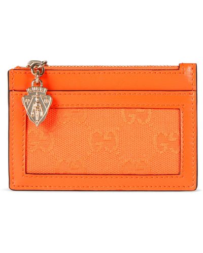 Gucci Luce Card Case Wallet - Orange