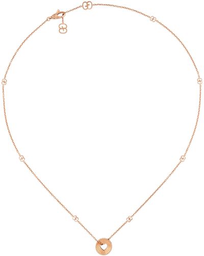 Gucci Icon 18k Heart Necklace - Metallic