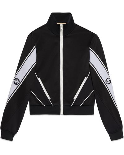 Gucci Cotton Jersey Zip Jacket - Black