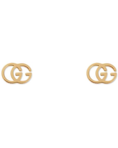 Gucci Gg Tissue Stud Earrings - Metallic