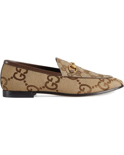 Gucci Jordaan Maxi GG Canvas Loafer - Brown