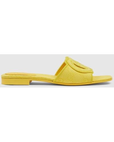 Gucci Interlocking G Slide Sandal - Yellow