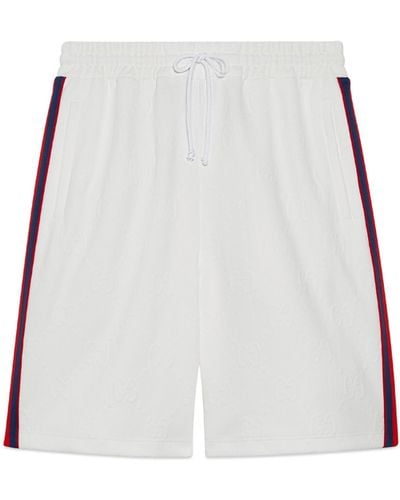 Gucci GG Jacquard Jersey Shorts - White