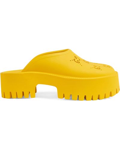 Gucci GG Slip-on Sandal - Yellow