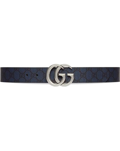 Gucci GG Marmont Reversible Belt - Blue