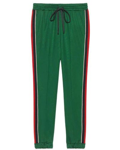 Gucci Technical Jersey jogging Trousers - Green