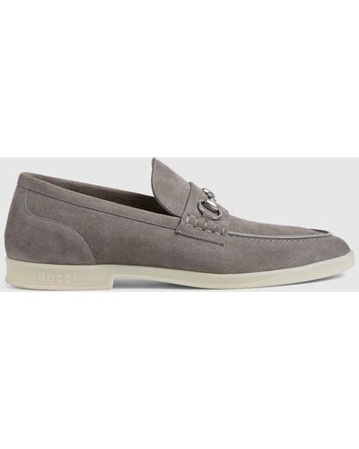 Gucci Loafer With Horsebit - Gray