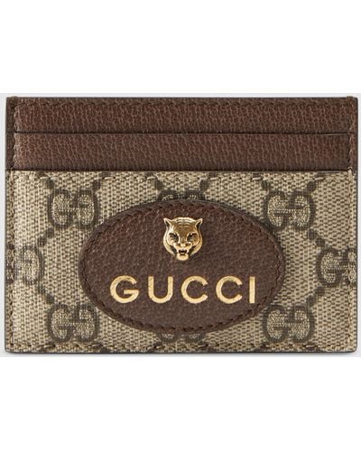 Gucci Neo Vintage GG Supreme Card Case - Metallic