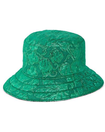 Gucci gg Lamé Jacquard Reversible Bucket Hat - Green