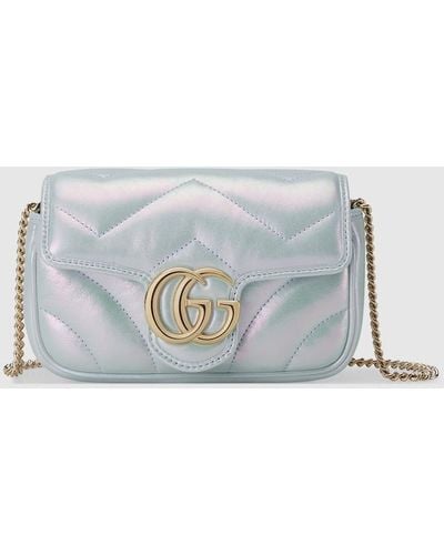 Gucci GG Marmont Super Mini Bag - Blue