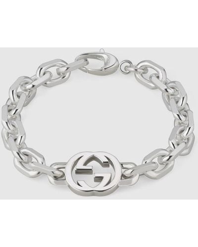Gucci Interlocking Chain Bracelet - Metallic