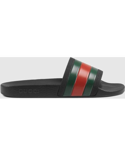 Gucci Rubber Slide Sandal - Black