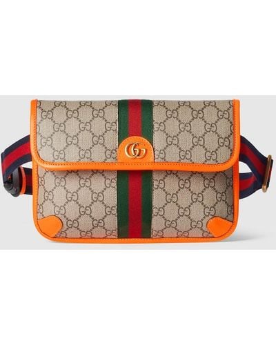 Gucci Ophidia GG Small Belt Bag - Orange