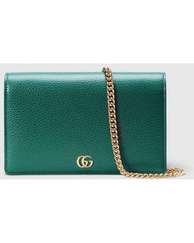 Gucci GG Marmont Mini Chain Bag - Green