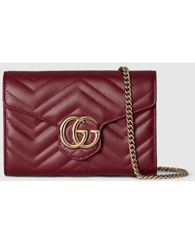 Gucci GG Marmont Super Mini Bag - Red