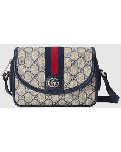 Gucci Ophidia GG Mini Shoulder Bag - Blue
