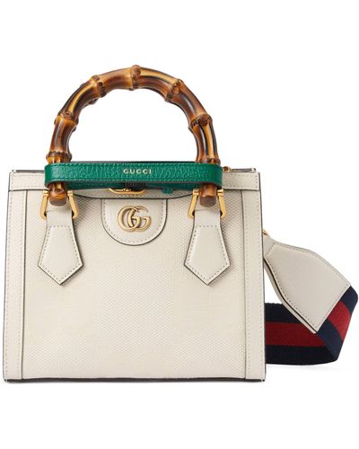 Gucci Diana Mini Tote Bag - White