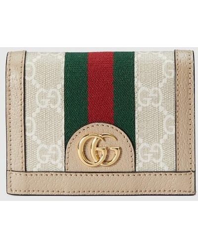 Gucci Ophidia GG Card Case Wallet - White