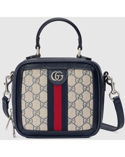 Gucci Ophidia GG Mini Top Handle Bag - Black