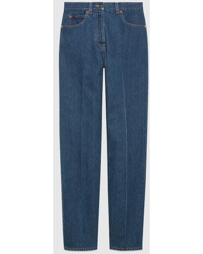 Gucci Straight Leg Denim Pant - Blue