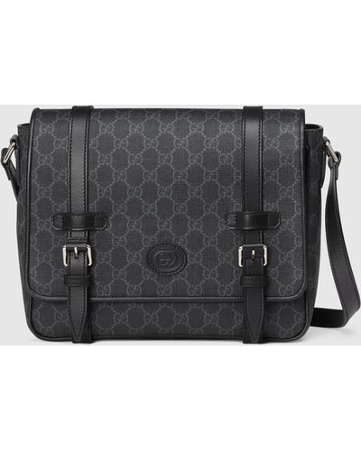 Black Gucci Messenger bags for Men | Lyst