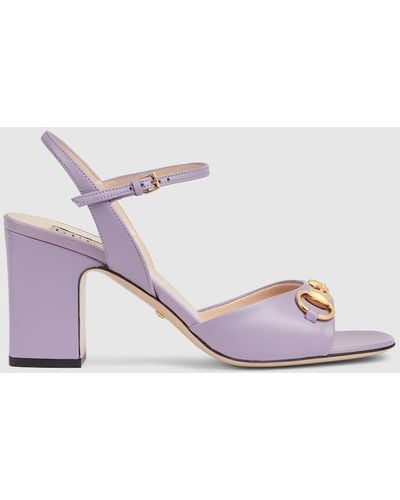 Gucci Horsebit Mid-heel Sandal - Pink