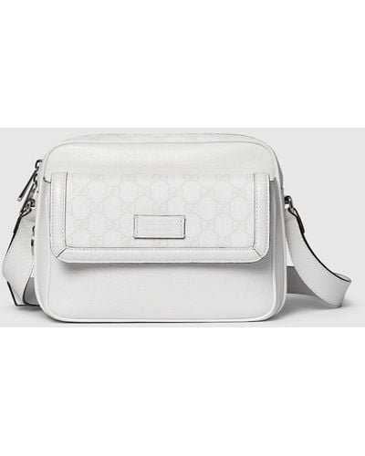 Gucci Small GG Crossbody Bag With Tag - White