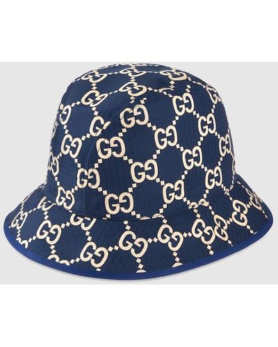 Gucci GG Ripstop Bucket Hat - Blue