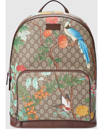 Gucci Tian GG Supreme Leather Backpack - Multicolor
