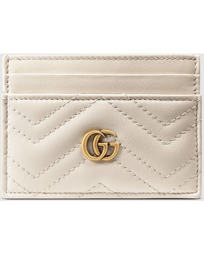 Gucci Gg Marmont Card Case - White