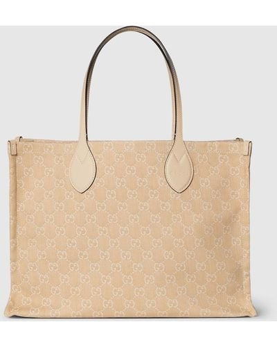 Gucci Ophidia GG Large Tote Bag - Natural